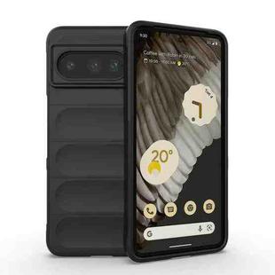For Google Pixel 8 Pro 5G Magic Shield TPU + Flannel Phone Case(Black)