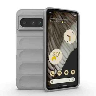 For Google Pixel 8 Pro 5G Magic Shield TPU + Flannel Phone Case(Grey)