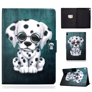 For Lenovo Tab M10 HD TB-X505F Colored Drawing Horizontal Flip Leather Case with Holder & Card Slots & Sleep / Wake-up Function(Dalmatians)