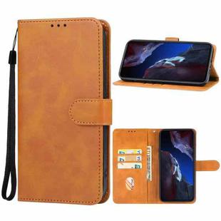 For Xiaomi Poco F5 Pro Leather Phone Case(Brown)