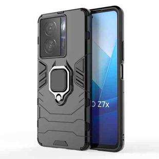 For vivo iQOO Z7x 5G Magnetic Ring Holder PC + TPU Phone Case(Black)