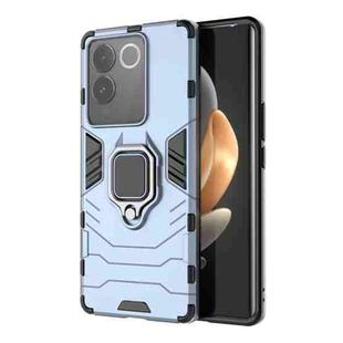 For vivo S17e Magnetic Ring Holder PC + TPU Phone Case(Navy Blue)