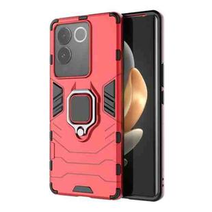 For vivo S17e Magnetic Ring Holder PC + TPU Phone Case(Red)