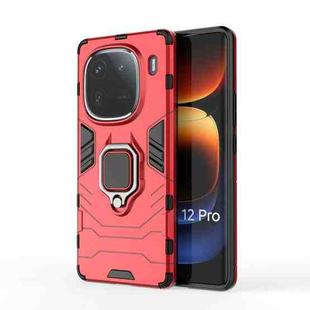 For vivo iQOO 12 Pro 5G Magnetic Ring Holder PC + TPU Phone Case(Red)