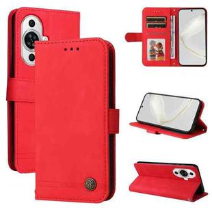 For Huawei nova 11 Pro Skin Feel Life Tree Metal Button Leather Phone Case(Red)