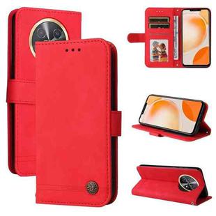 For Huawei Enjoy 60X Skin Feel Life Tree Metal Button Leather Phone Case(Red)