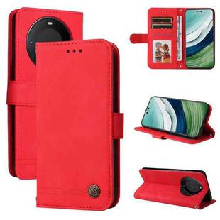 For Huawei Mate 60 Skin Feel Life Tree Metal Button Leather Phone Case(Red)