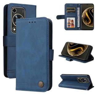 For Huawei Enjoy 70 Skin Feel Life Tree Metal Button Leather Phone Case(Blue)