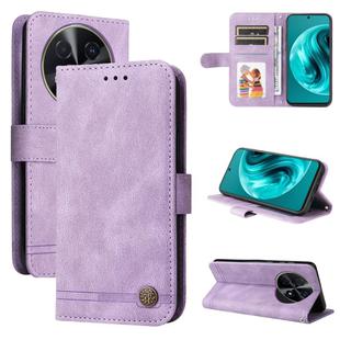 For Huawei Enjoy 70 Pro Skin Feel Life Tree Metal Button Leather Phone Case(Purple)