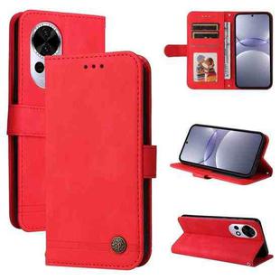 For Huawei nova 13 / nova 12 Skin Feel Life Tree Metal Button Leather Phone Case(Red)