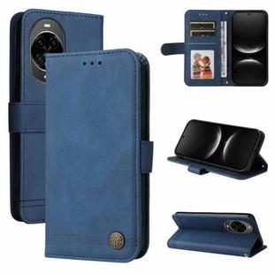 For Huawei nova 14 Skin Feel Life Tree Metal Button Leather Phone Case(Blue)
