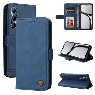 For Realme C65 4G Skin Feel Life Tree Metal Button Leather Phone Case(Blue)