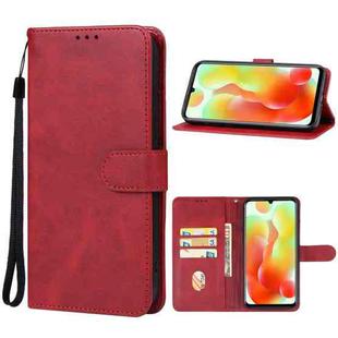 For OUKITEL C33 Leather Phone Case(Red)