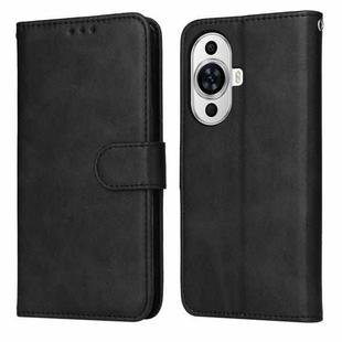 For Huawei nova 11 Classic Calf Texture Flip Leather Phone Case(Black)