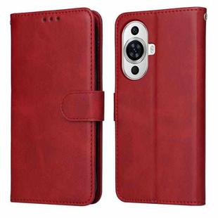 For Huawei nova 11 Classic Calf Texture Flip Leather Phone Case(Red)