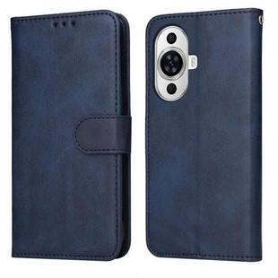 For Huawei nova 11 Classic Calf Texture Flip Leather Phone Case(Blue)