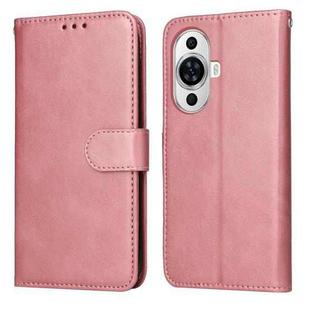 For Huawei nova 11 Pro Classic Calf Texture Flip Leather Phone Case(Rose Gold)