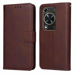 For Huawei Enjoy 70 Classic Calf Texture Flip Leather Phone Case(Brown)