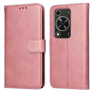 For Huawei Enjoy 70 Classic Calf Texture Flip Leather Phone Case(Rose Gold)