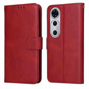 For Huawei nova 12 Pro Classic Calf Texture Flip Leather Phone Case(Red)