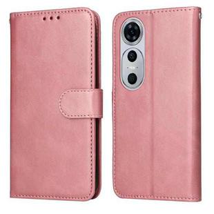 For Huawei nova 12 Pro Classic Calf Texture Flip Leather Phone Case(Rose Gold)
