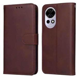 For Huawei nova 13 / nova 12 Classic Calf Texture Flip Leather Phone Case(Brown)