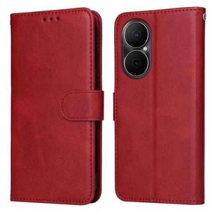 For Huawei Enjoy 80 Classic Calf Texture Flip Leather Phone Case(Red)