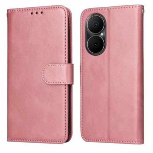 For Huawei Enjoy 80 Classic Calf Texture Flip Leather Phone Case(Rose Gold)