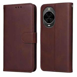 For Huawei nova 14 Classic Calf Texture Flip Leather Phone Case(Brown)
