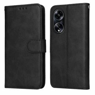 For OPPO A1 5G Classic Calf Texture Flip Leather Phone Case(Black)