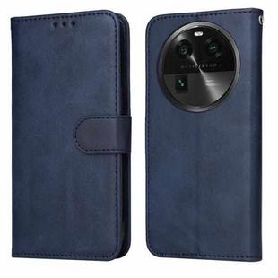 For OPPO Find X6 Pro Classic Calf Texture Flip Leather Phone Case(Blue)