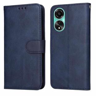 For OPPO A78 4G Classic Calf Texture Flip Leather Phone Case(Blue)