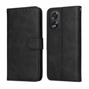 For OPPO A38 4G / A18 4G Global Classic Calf Texture Flip Leather Phone Case(Black)