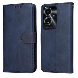 For OPPO A59 5G / A2m Classic Calf Texture Flip Leather Phone Case(Blue)