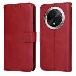 For OPPO A3 Pro 5G Classic Calf Texture Flip Leather Phone Case(Red)