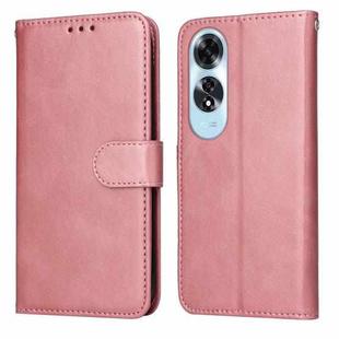 For OPPO A60 4G Global Classic Calf Texture Flip Leather Phone Case(Rose Gold)