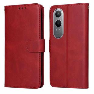 For OPPO K12x Classic Calf Texture Flip Leather Phone Case(Red)