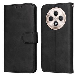 For OPPO Reno12 F 4G Classic Calf Texture Flip Leather Phone Case(Black)