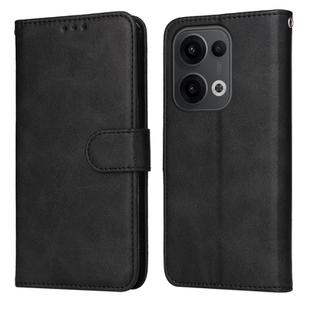 For OPPO Reno13 Global Classic Calf Texture Flip Leather Phone Case(Black)