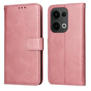For OPPO Reno13 Global Classic Calf Texture Flip Leather Phone Case(Rose Gold)