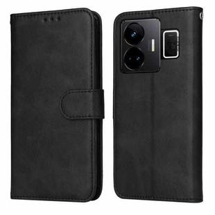 For Realme GT Neo 5 5G / GT3 Classic Calf Texture Flip Leather Phone Case(Black)
