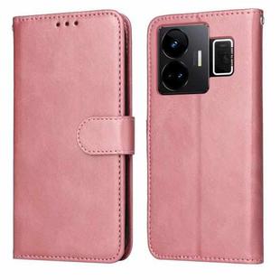 For Realme GT Neo 5 5G / GT3 Classic Calf Texture Flip Leather Phone Case(Rose Gold)