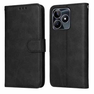For Realme C53 / Narzo N53 Classic Calf Texture Flip Leather Phone Case(Black)