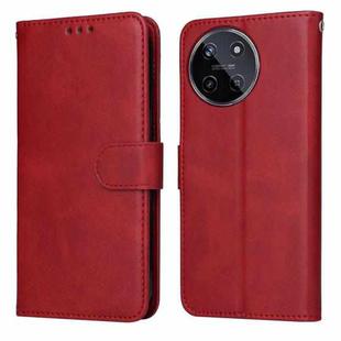 For Realme 11 4G Global Classic Calf Texture Flip Leather Phone Case(Red)