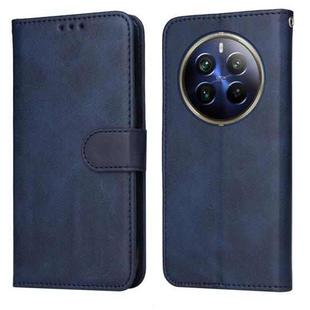 For Realme 12 Pro+ Classic Calf Texture Flip Leather Phone Case(Blue)