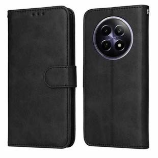 For Realme 12 5G Classic Calf Texture Flip Leather Phone Case(Black)