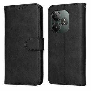 For Realme GT 6 / GT Neo6 SE Classic Calf Texture Flip Leather Phone Case(Black)