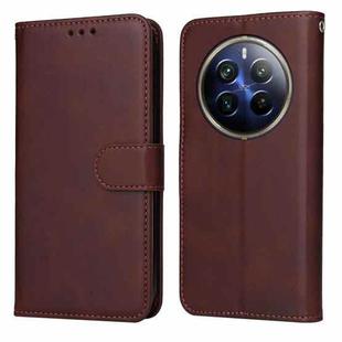 For Realme 13 Pro / 13 Pro+ / P1 Pro Global Classic Calf Texture Flip Leather Phone Case(Brown)