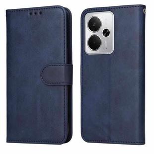 For Realme 14 Global Classic Calf Texture Flip Leather Phone Case(Blue)