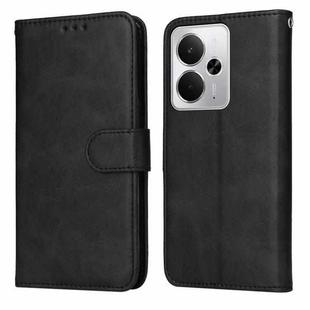 For Realme 14 Global Classic Calf Texture Flip Leather Phone Case(Black)